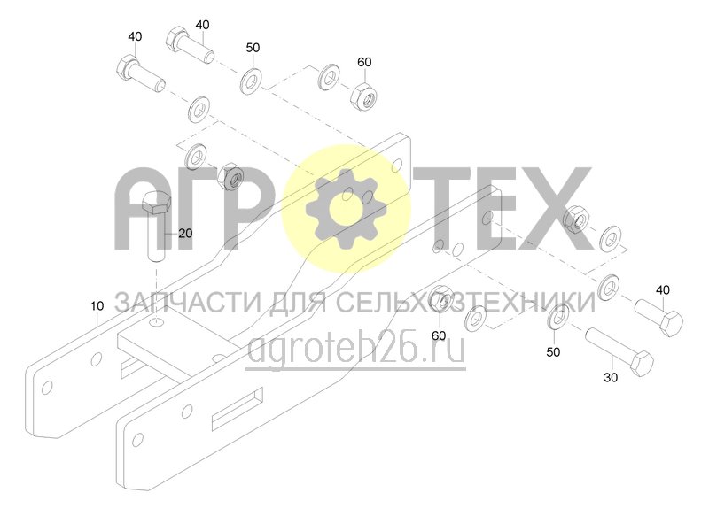 Чертеж  Verl?ngerung EKP f?r drei Messer (ETB-0000008958) 