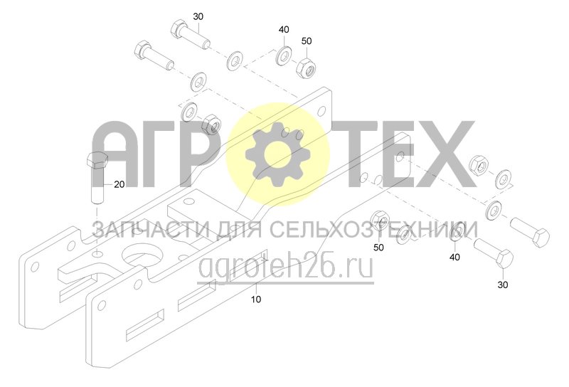 Чертеж  Flex Verl?ngerung EKP-H f?r drei Messer (ETB-0000008959) 