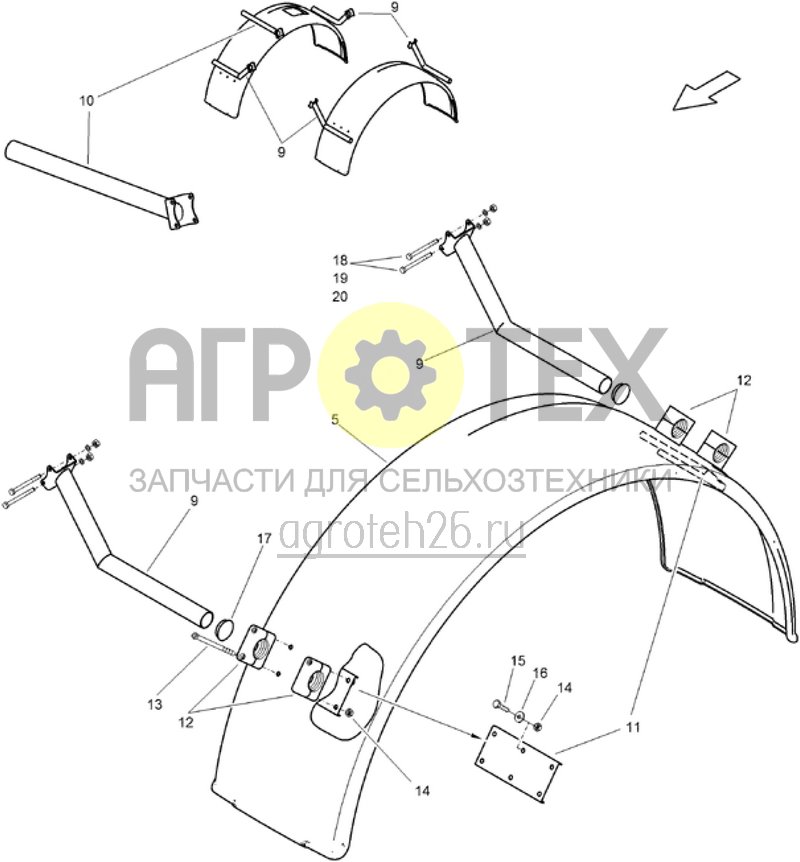 Чертеж  Kotfl?gel 550/1750 (ETB-000884) 