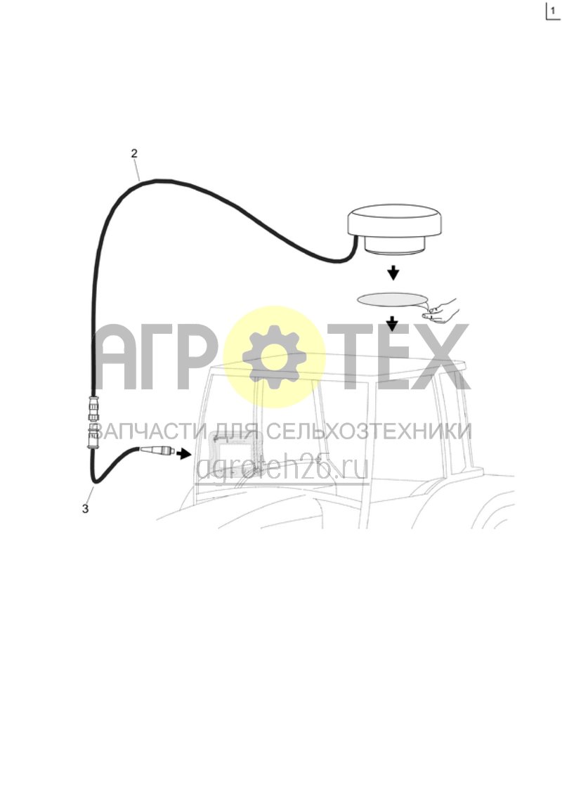 Чертеж  (RUS)GPS Geschwindigkeitssensor (ETB-000960) 