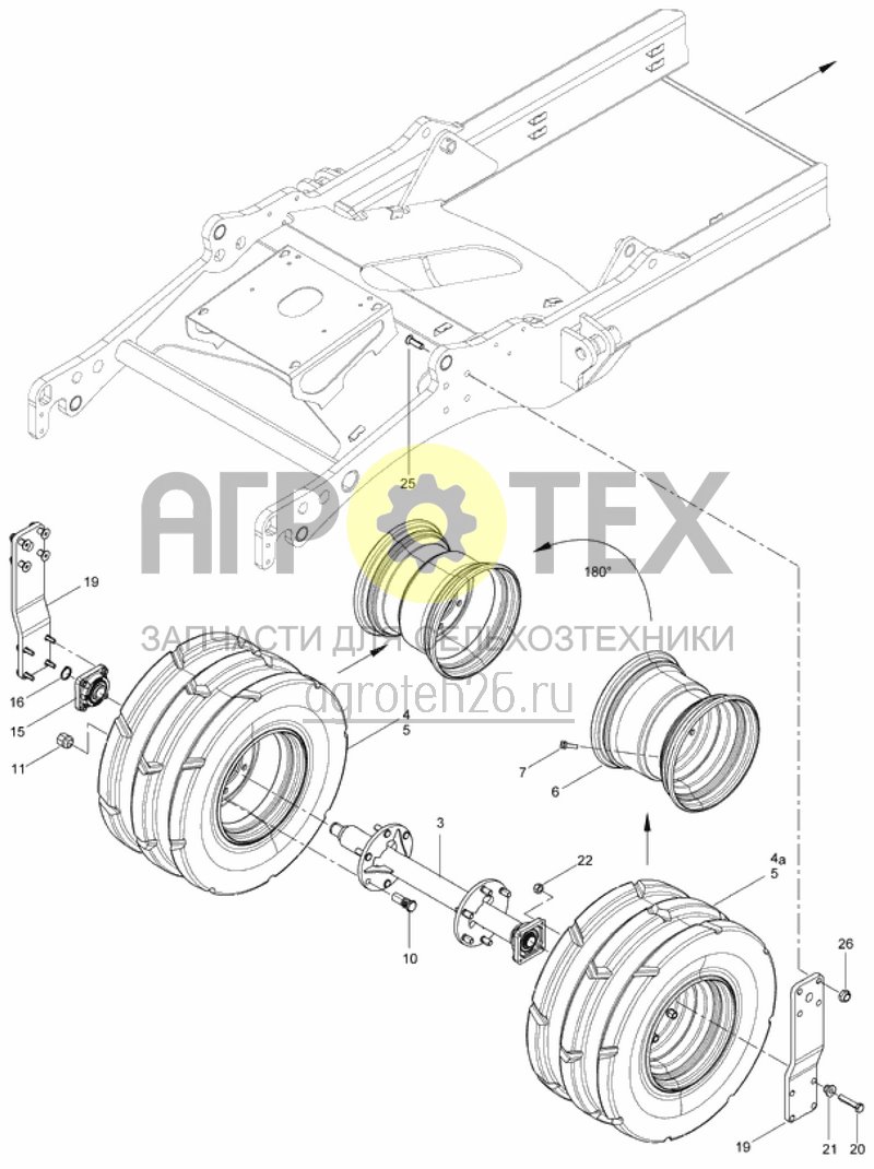  балансир шасси (ETB-000999)  (№5 на схеме)