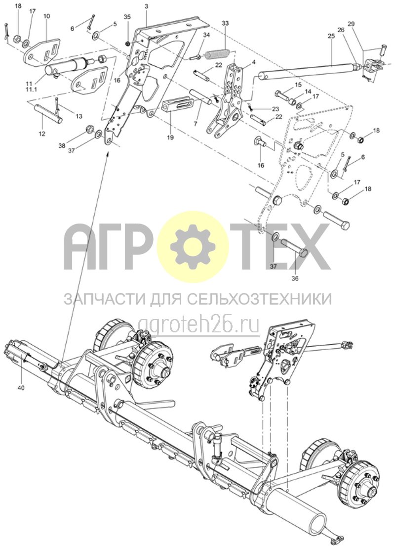 Чертеж  Hydraulikbremsanlage mit Standbremse - Halterung / 2010 (ETB-001006) 