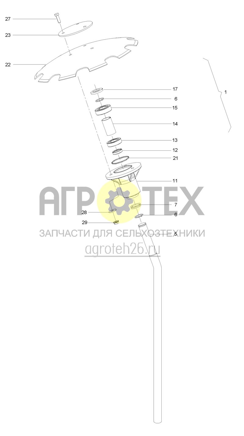 Чертеж  Spurscheiben f?r Fahrgassenmarkierer (ETB-001032) 