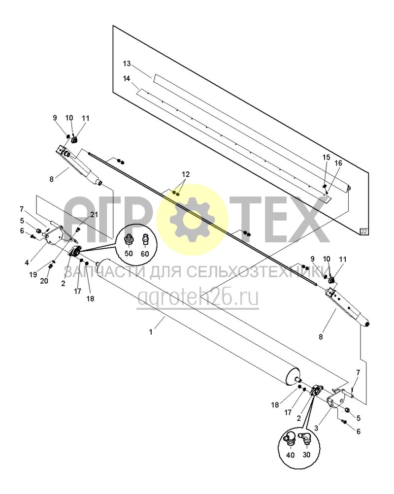 Чертеж  St?tzrolle hinten (ETB-001046) 