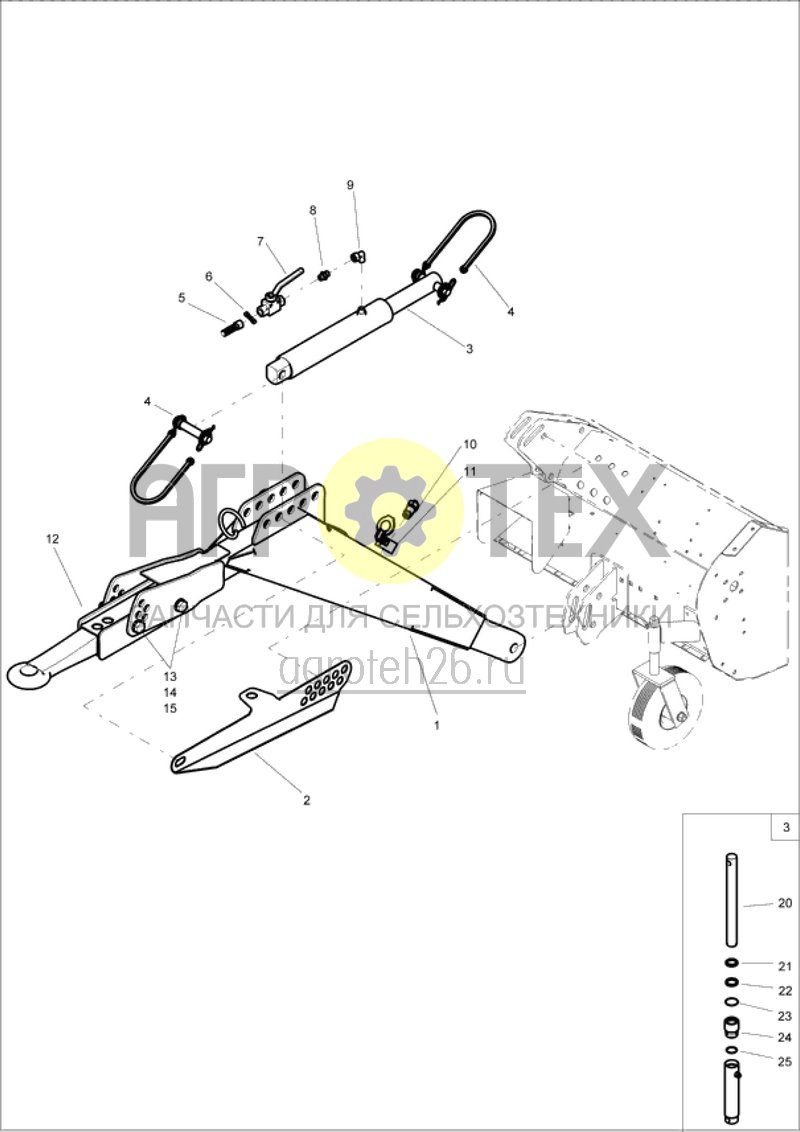 Чертеж  Deichsel oben (ETB-001056) 