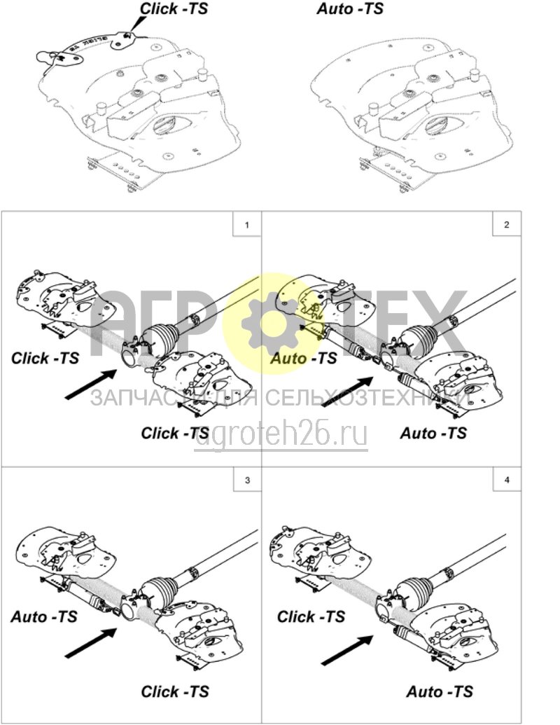 Чертеж  (RUS)?bersicht Antrieb TS mechanisch (ETB-001120) 