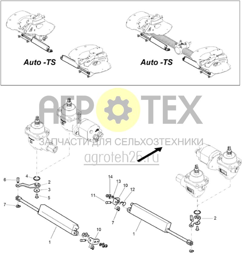  (RUS)Antrieb TS - Elektrozylinder (ETB-001252)  (№4 на схеме)