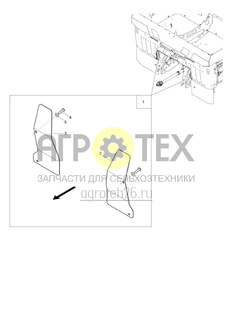 Чертеж  (RUS)Nachr?stsatz Schutzblech Aufsatz Super-L (ETB-001370) 