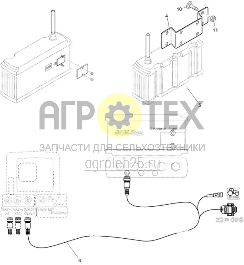 Чертеж  (RUS)CCI-GSM Modem (ETB-001420) 