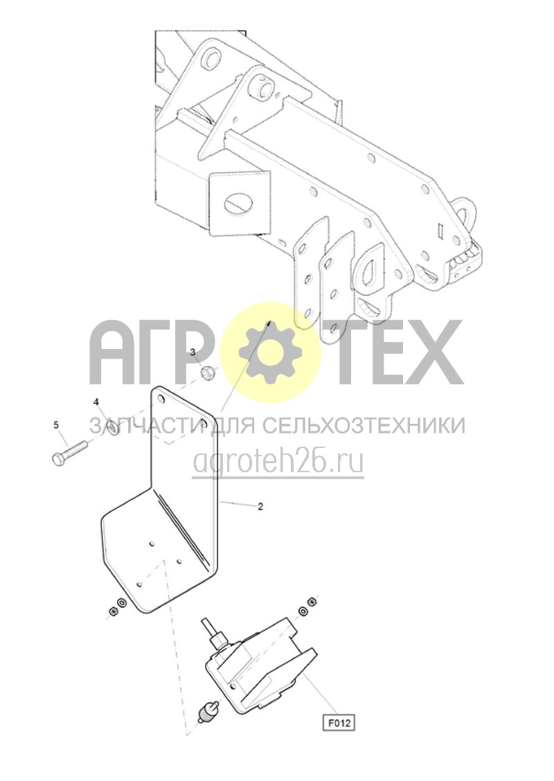 Чертеж  (RUS)Radarhalter (ETB-001457) 