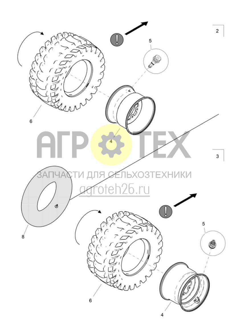  Колесо Matrix LE518-15 / LE519-15 (ETB-001489)  (№6 на схеме)