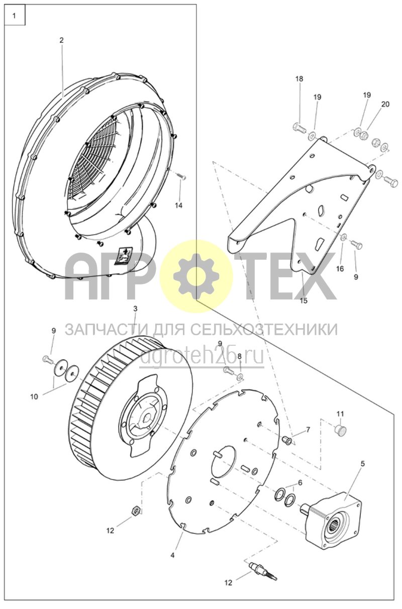 Чертеж  (RUS)Gebl?se (ETB-001519) 