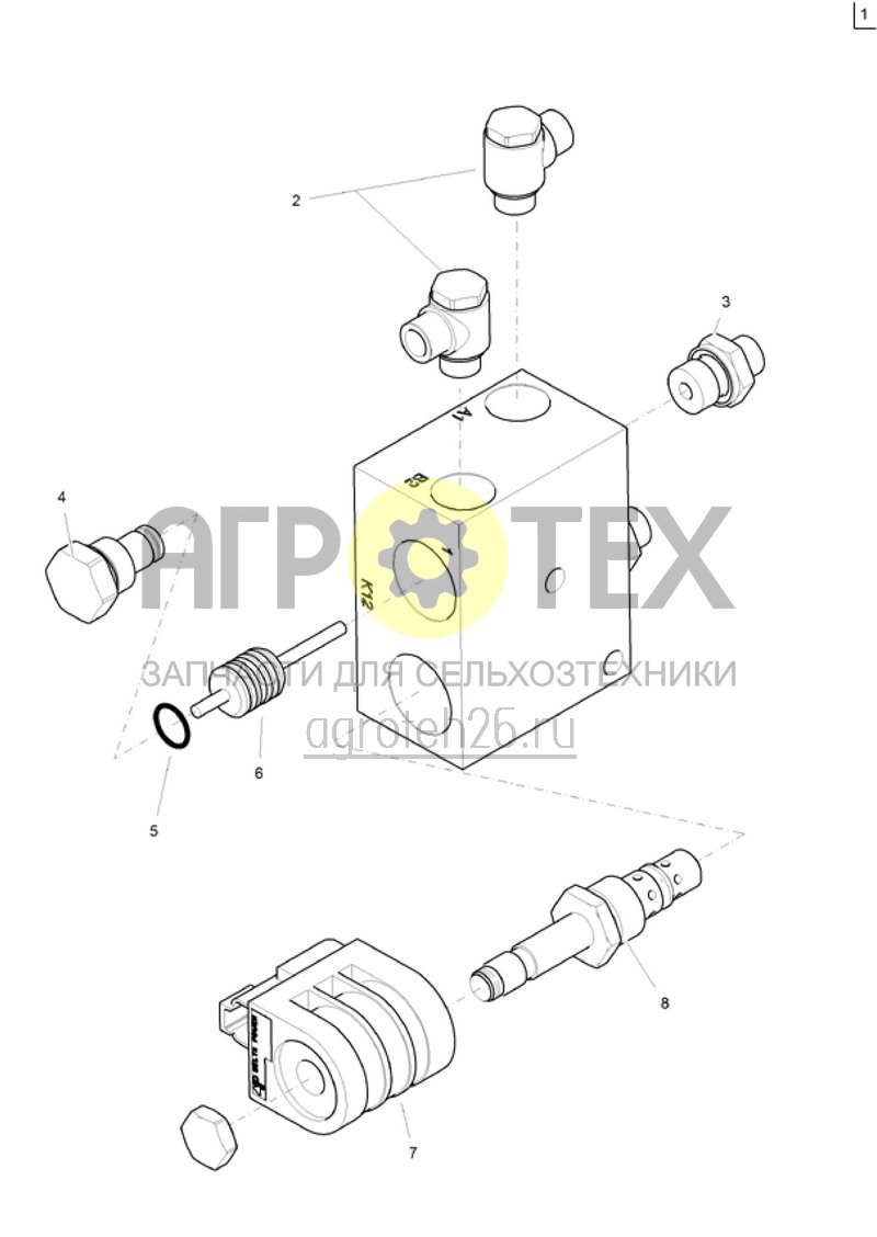  (RUS)GD752 Steuerblock Werkzeug elektrisch (ETB-001578)  (№7 на схеме)