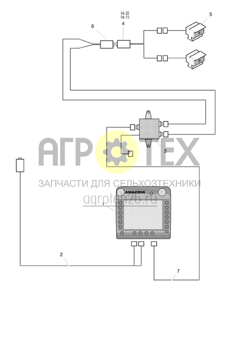 Чертеж  (RUS)CCI.CAM Systemaufbau zwei Kameras (ETB-001603) 