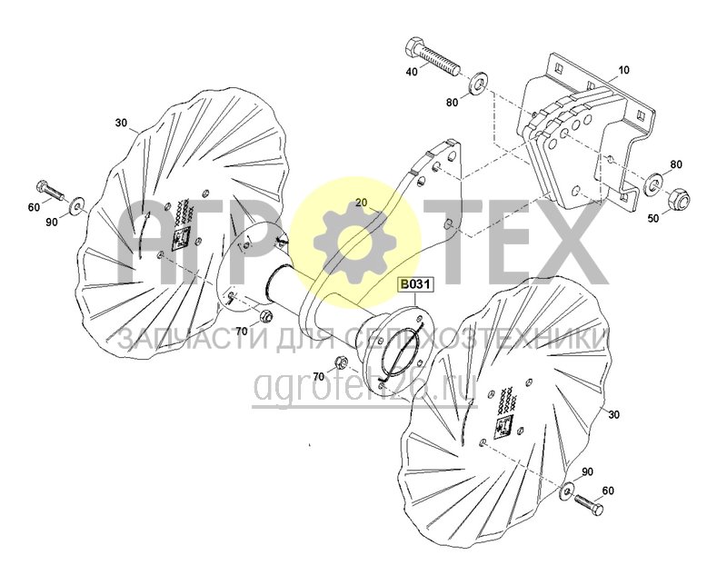  Двойной режущий элемент (222834) (ETB-001665)  (№10 на схеме)