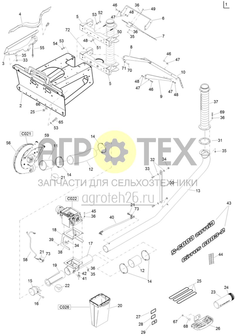 Чертеж  (RUS)F?rderstrecke CI 6003-2 mit 1xSDH (ETB-001690) 