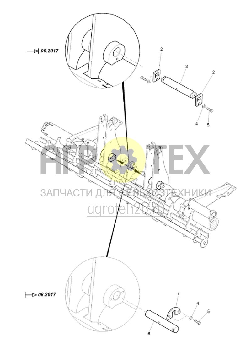 Чертеж  (RUS)Fahrwerkschwinge DS - Absteckbolzen (ETB-001753) 