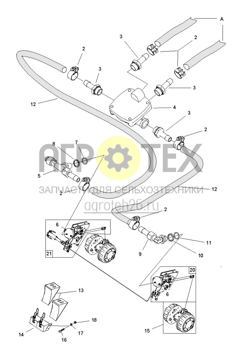 Чертеж  (RUS)Druckluftbremsanlage CIR 6003-2 Teil 2 (ETB-001764) 