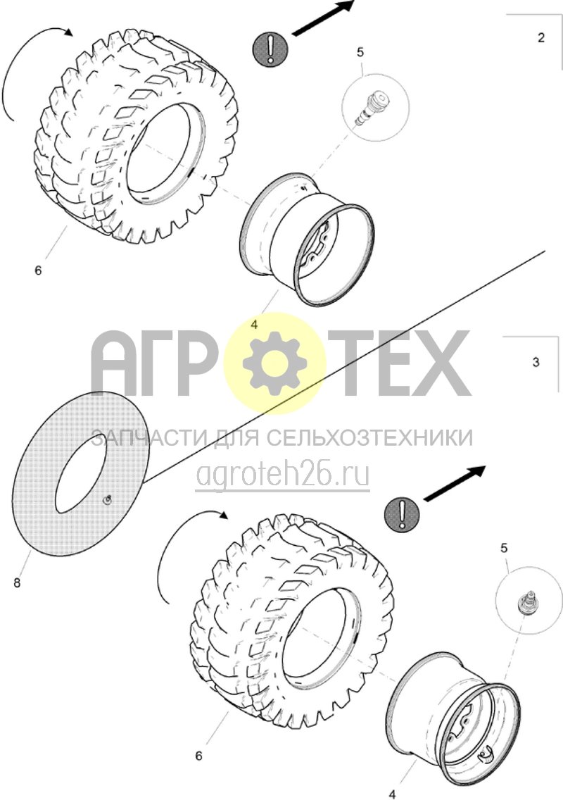  (RUS)Komplettrad LE425-15 / LE426-15 (ETB-001781)  (№6 на схеме)