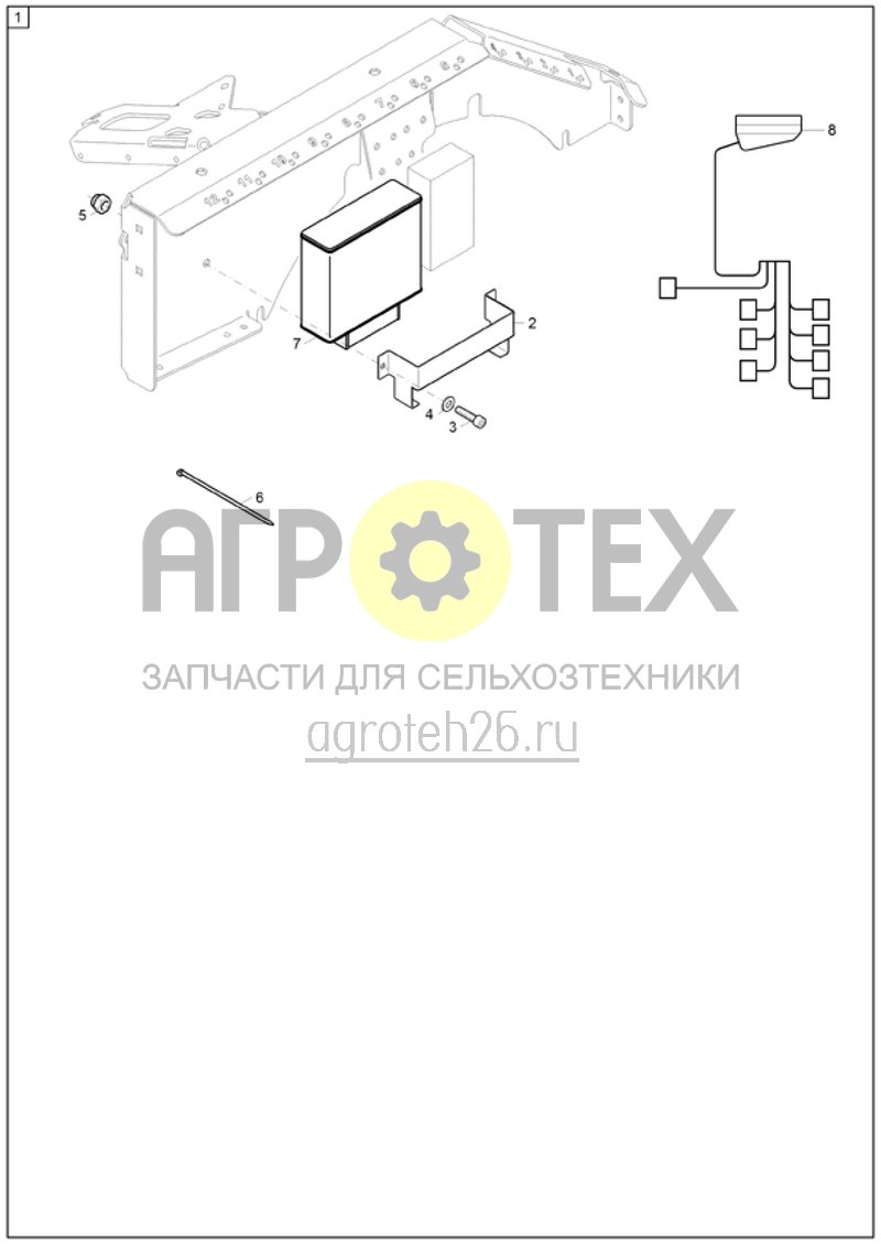 Чертеж  (RUS)Kabelbaum Einzelreihenschaltung AMASCAN+ (ETB-002379) 