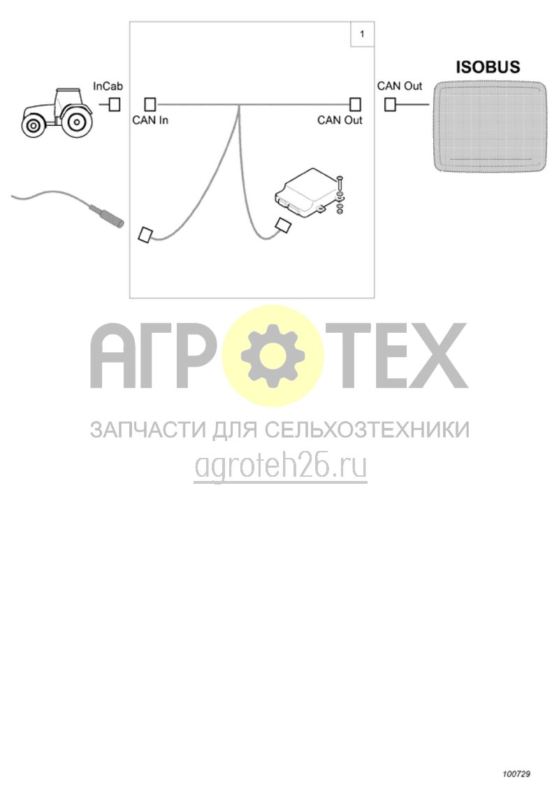 Чертеж  (RUS)NACHRUESTSATZ F.ISOBUS TECU (ETB-002383) 