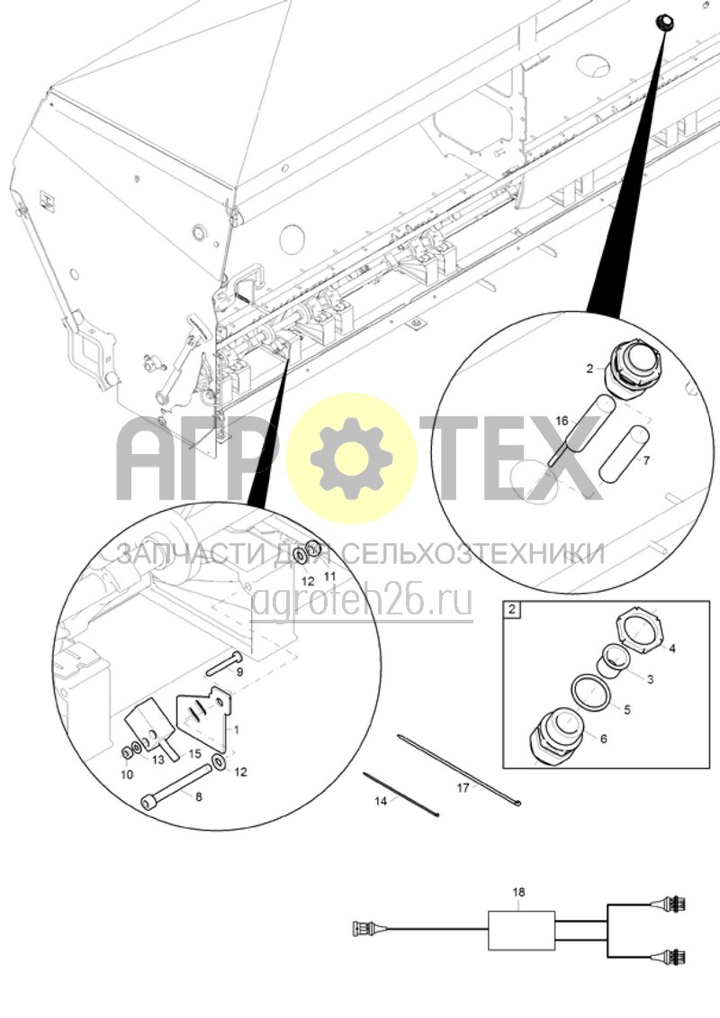 Чертеж  (RUS)?berwachung Heckd?ngertank ISOBUS (ETB-002393) 