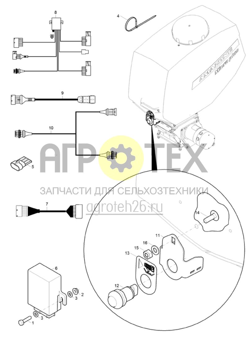 Чертеж  (RUS)Kabelbaum Mirco plus f?r Terminalpaket ISOBUS (ETB-002395) 