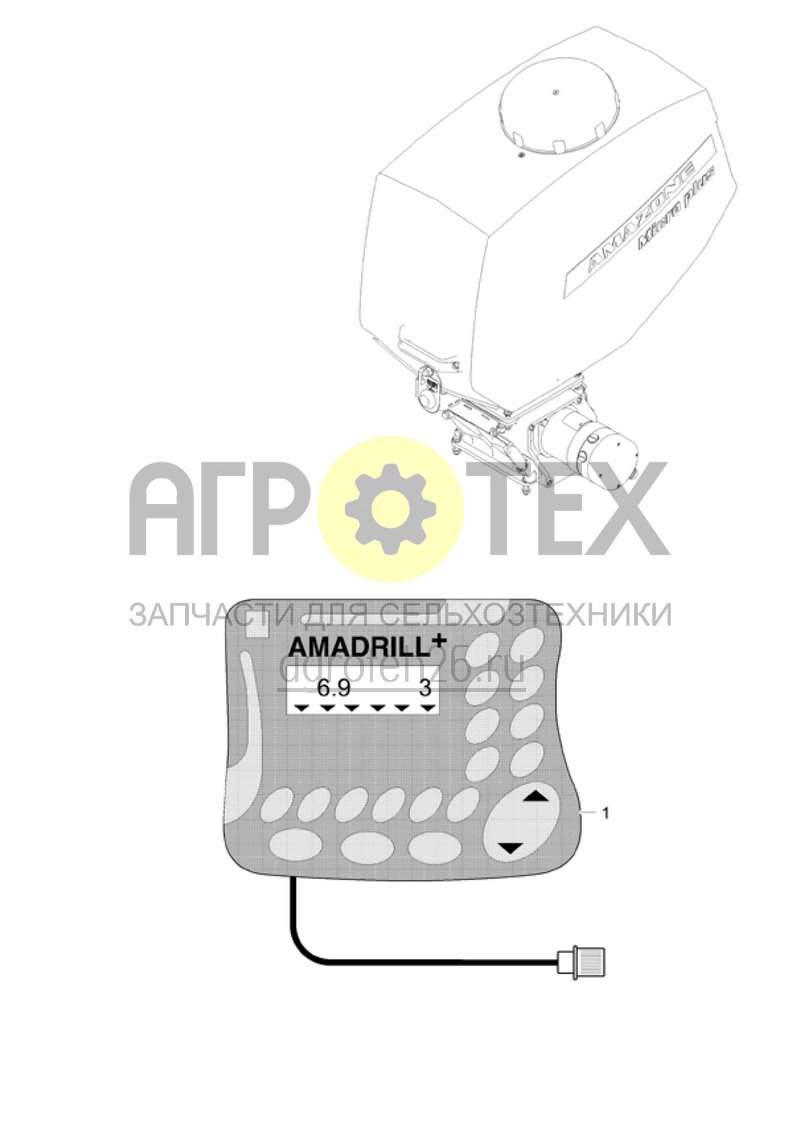 Чертеж  (RUS)Bordcomputer AMADRILL+ (ETB-002398) 