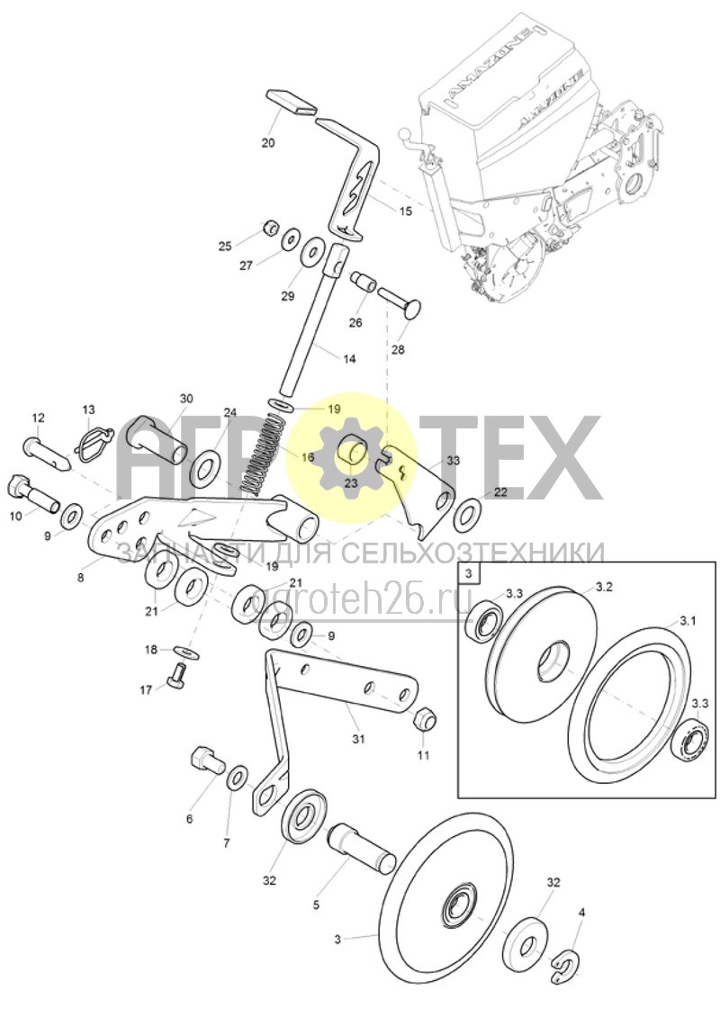 Чертеж  (RUS)Wiegetechnik f?r Heckd?ngerbeh?lter (3) (ETB-002429) 