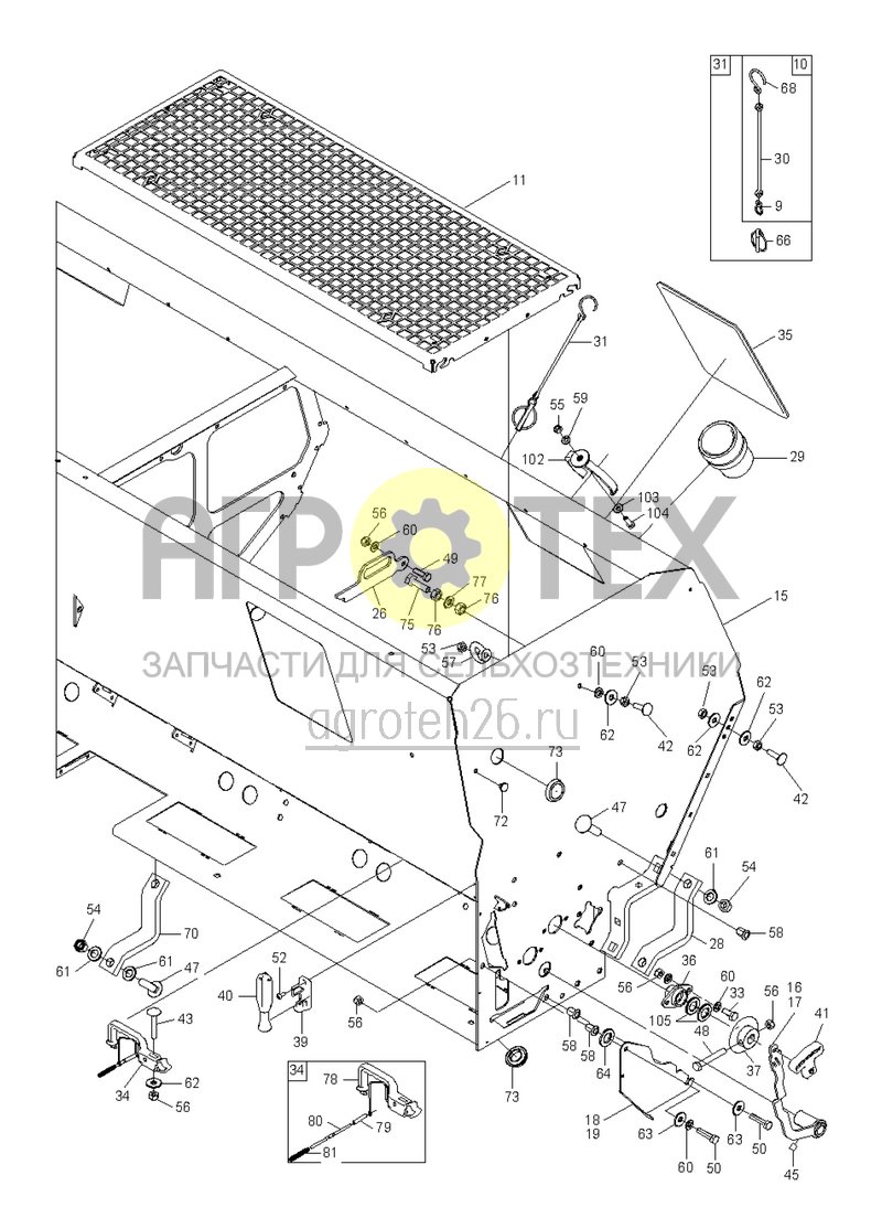 Чертеж  (RUS)S?aggregat Contour rechts / links (ETB-002448) 