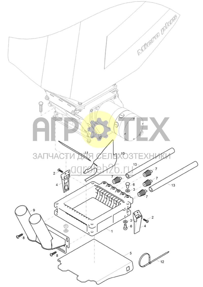 Чертеж  (RUS)Verteiler RZS ED 4R (ETB-002461) 