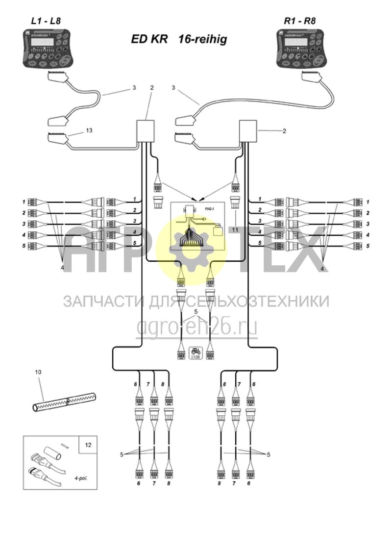 (RUS)Elektronikpaket ED KR - 16-reihig (ETB-002495)  (№13 на схеме)