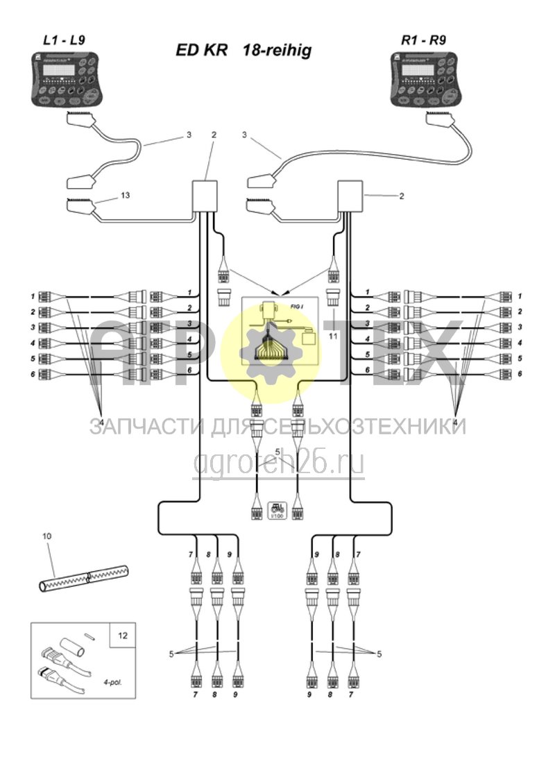  (RUS)Elektronikpaket ED KR - 18-reihig (ETB-002496)  (№13 на схеме)