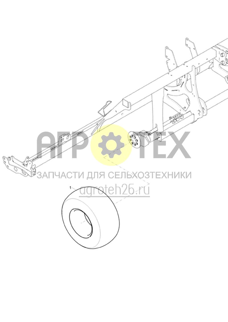 Чертеж  (RUS)Bereifung 31x15,5/15 Terra (Satz) (ETB-003063) 