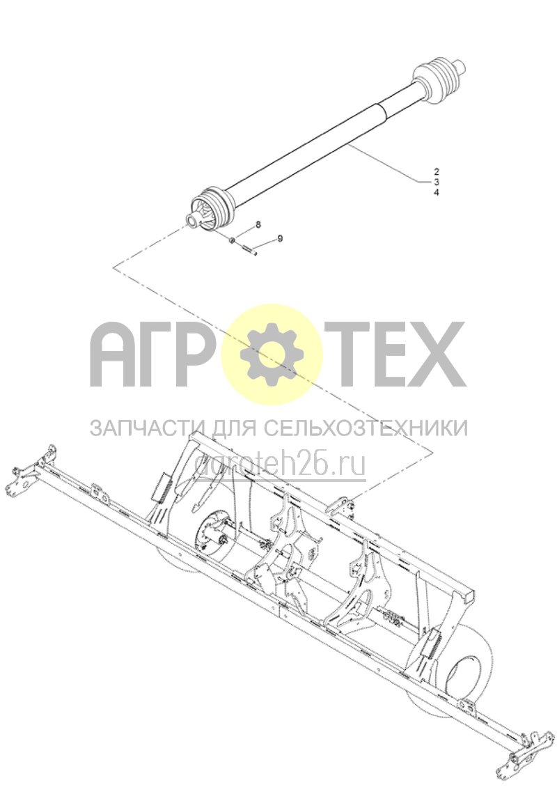 Чертеж  (RUS)Gelenkwelle Walterscheid W 2200 (ETB-003065) 