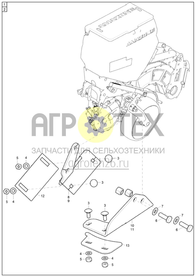 Чертеж  (RUS)Abstreifer f?r Tragrolle S?schar CONTOUR (ETB-003127) 