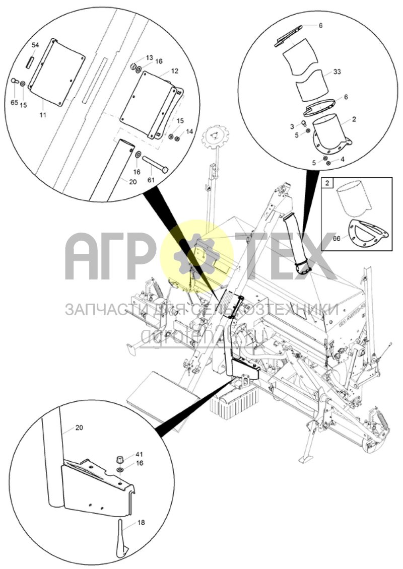 Чертеж  (RUS) Bef?llschnecke f?r Heckbeh?lter f?r Standard-, Komfort-, Profihydraulik (3) (ETB-003168) 