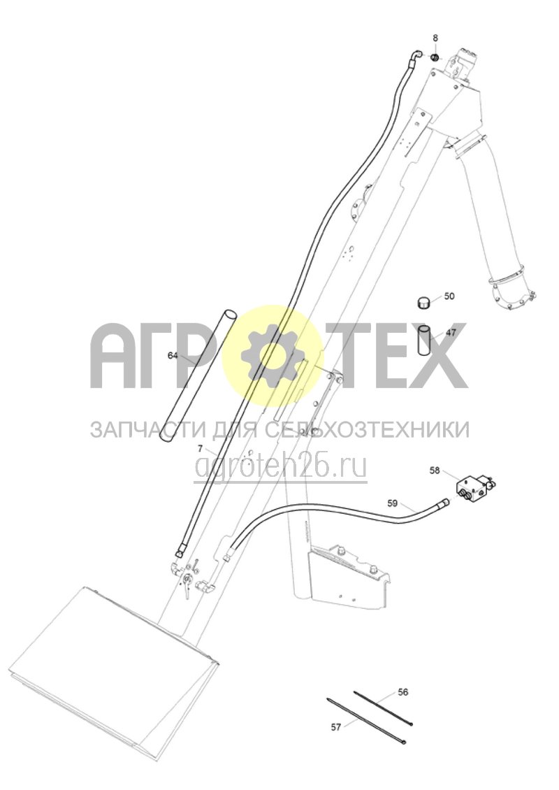 Чертеж  (RUS)Bef?llschnecke f?r Heckbeh?lter Profihydraulik (ETB-003170) 