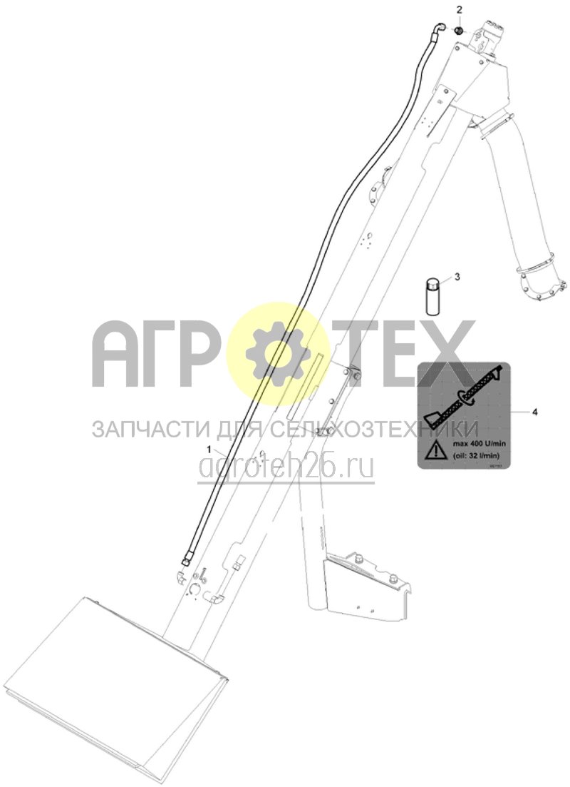 Чертеж  Загрузочный шнек ED (4) с 2018 (ETB-003174) 