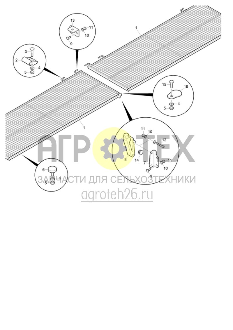 Чертеж  Сетчатая решетка для Cataya 4000 (ETB-003193) 