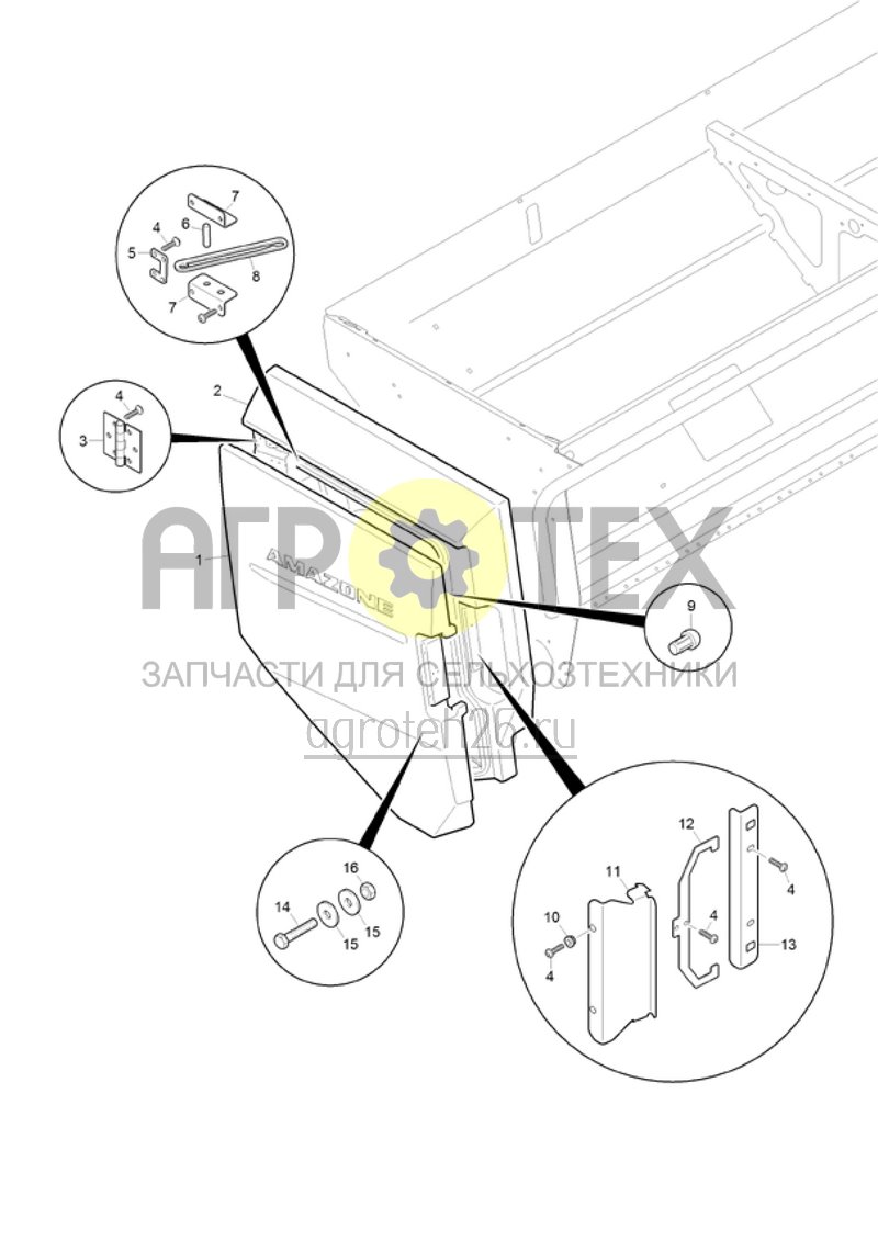 Чертеж  (RUS)Seitenwandmodul links (ETB-003196) 