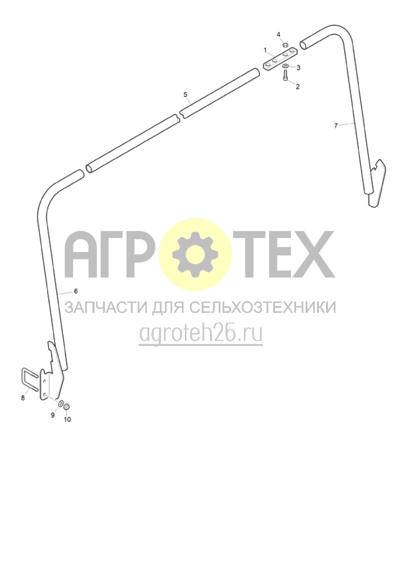 Чертеж  Поручень Cataya 4000 (ETB-003201) 