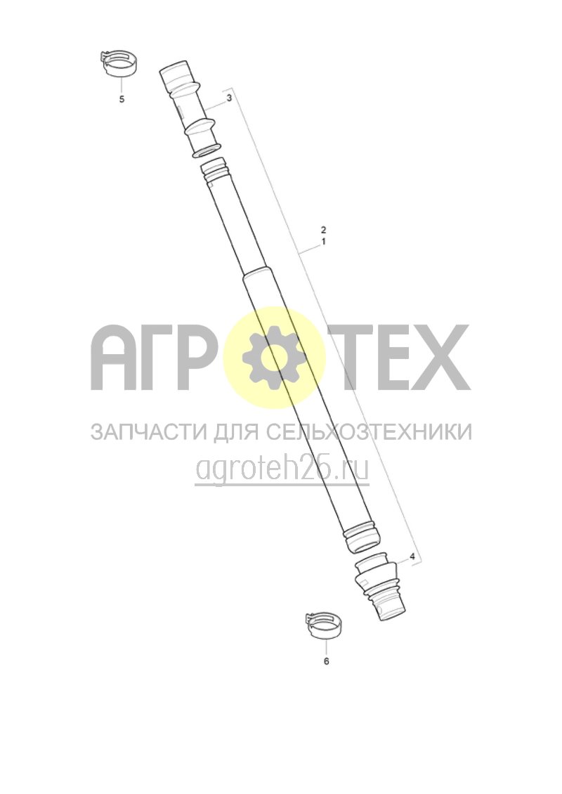  (RUS)Saatleitungsrohr (ETB-003214)  (№5 на схеме)