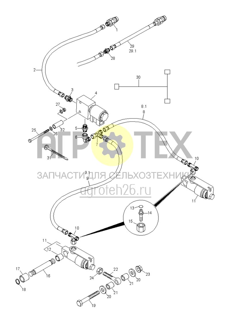 Чертеж  (RUS)Hydraulische Fahrgassenmarkierung (3) (ETB-003281) 