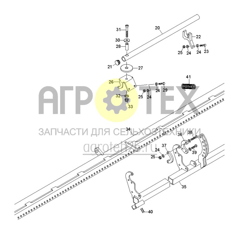 Чертеж  (RUS)Exaktstriegel 3000 f?r Reihenabstand 125 / 150 mm (1) (ETB-003375) 