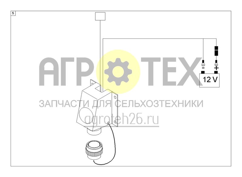 Чертеж  Основное оснащение ISOBUS 8,5 м основное оснащение трактора (ETB-003667) 