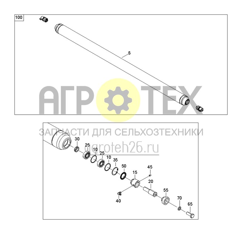  Опорная рама III / опорный валик (ETB-003771)  (№10 на схеме)