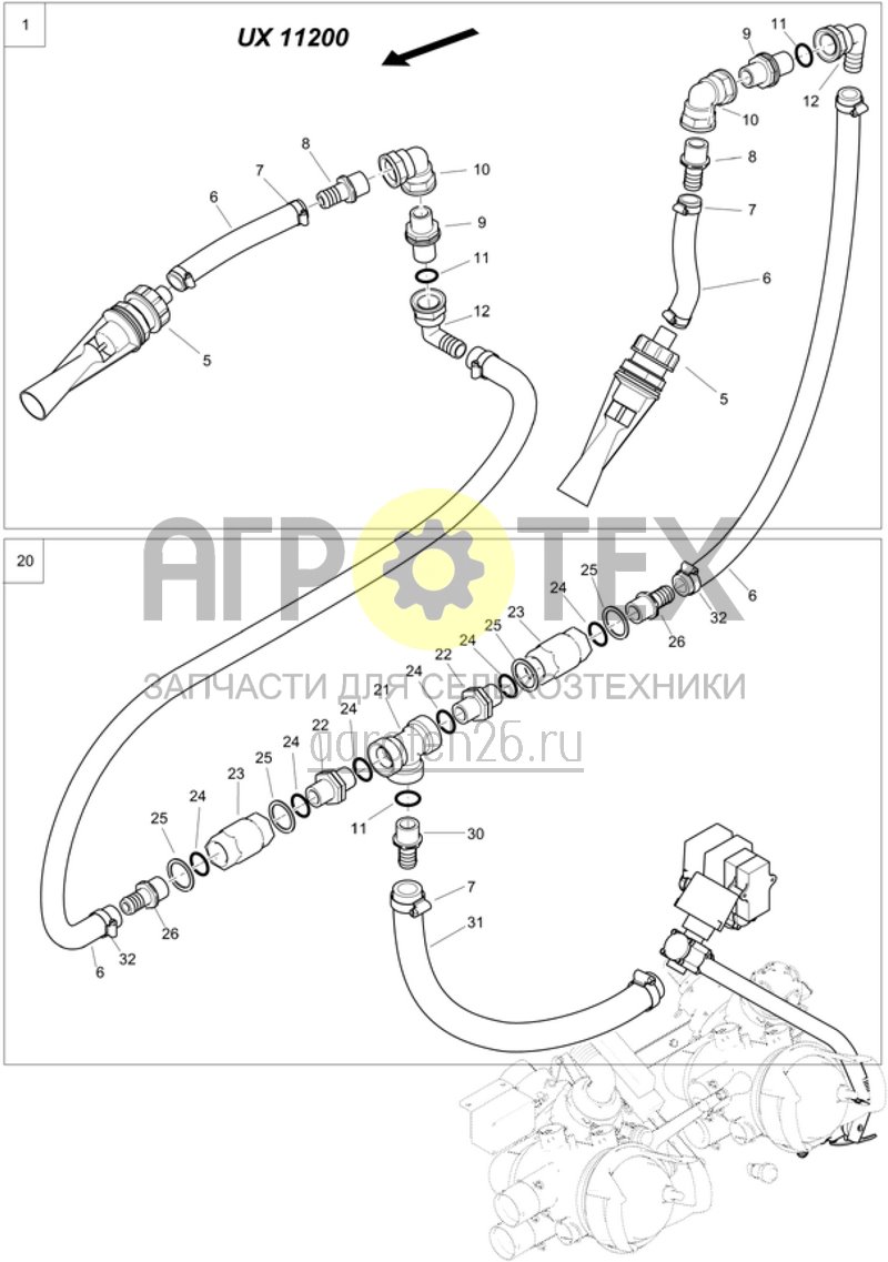  Смешивающий струйный механизм (ETB-003915)  (№31 на схеме)