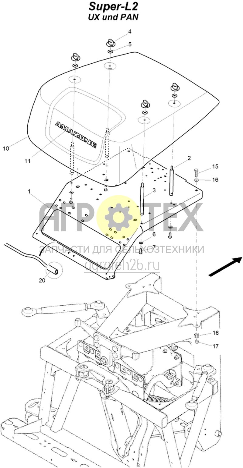 Чертеж  (RUS)Schwingungsausgleich - Abdeckung ab 04.2014 (ETB-003985) 