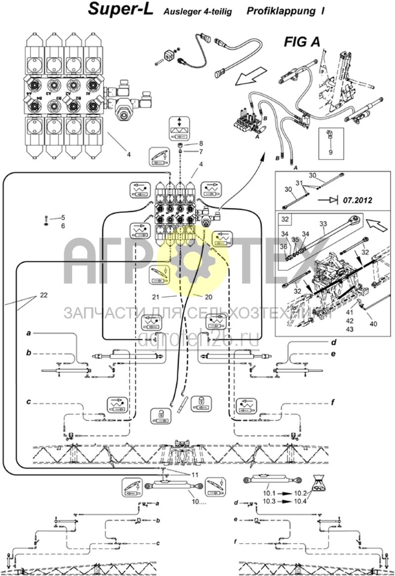 Чертеж  (RUS)Profiklappung I (Ausleger 4-teilig) (ETB-004031) 